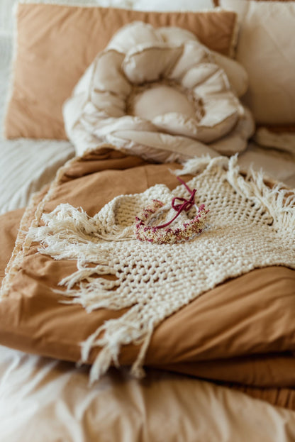 【PRE ORDER】Flower cushion BEIGE