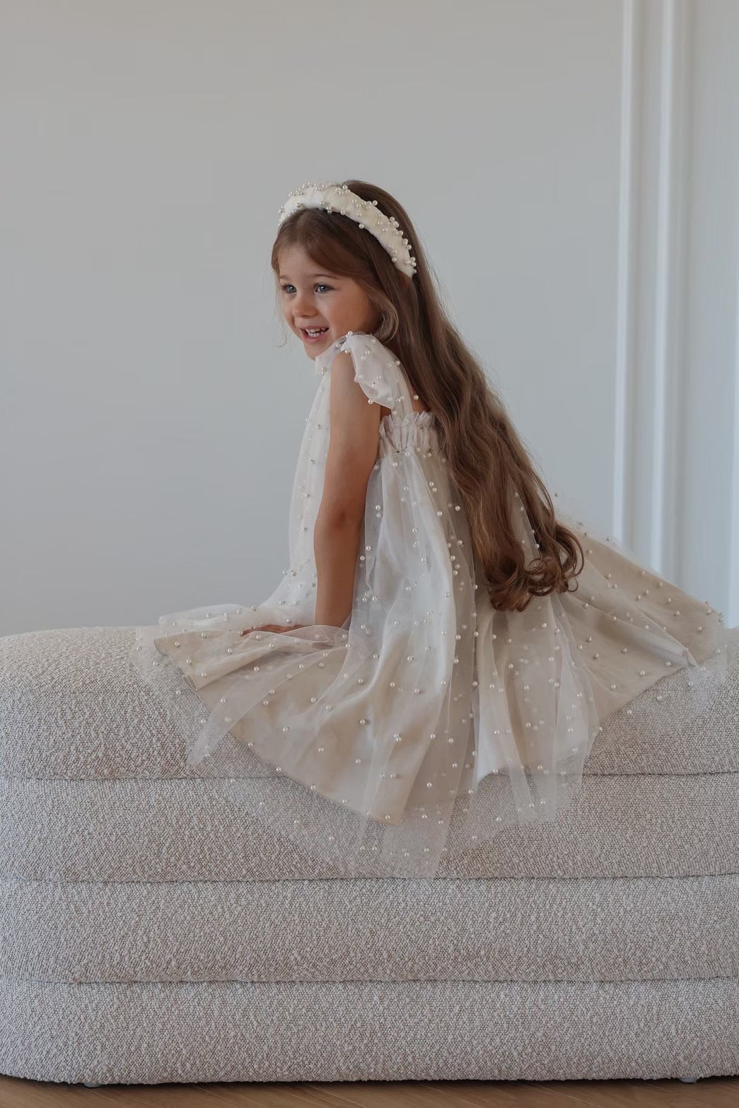 Nelia wear perl dress