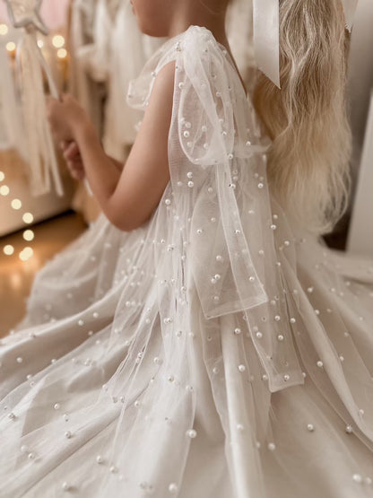 Nelia wear perl dress