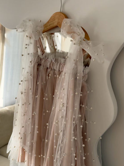 Nelia wear perl dress