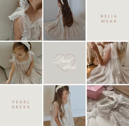 Nelia wear perl dress