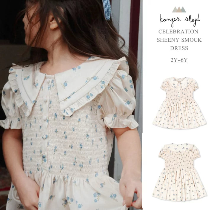 Celebration sheeny smock