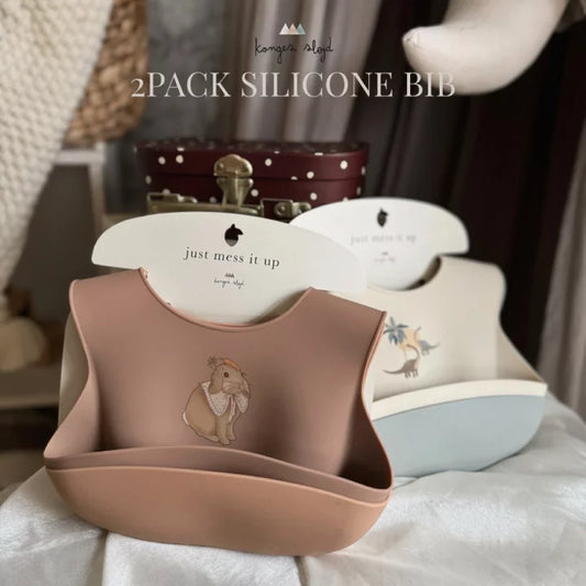 2pack silicone bib