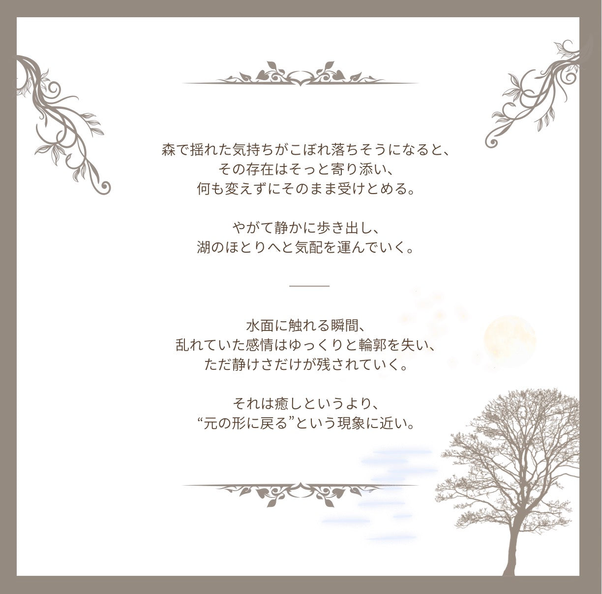 Swan with laceーThe Keepers of the
quiet lake