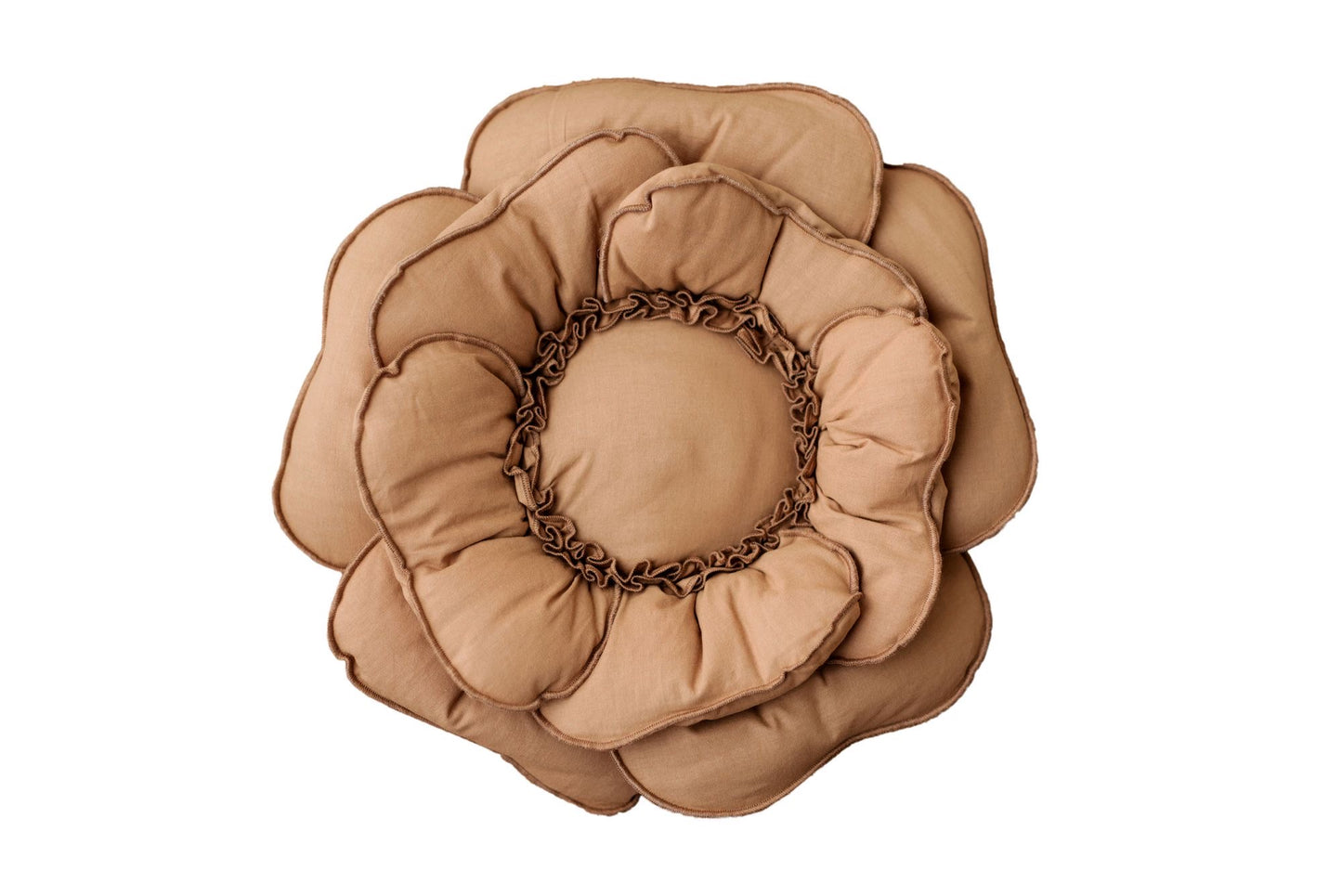 【PRE ORDER】Flower cushion CAMEL